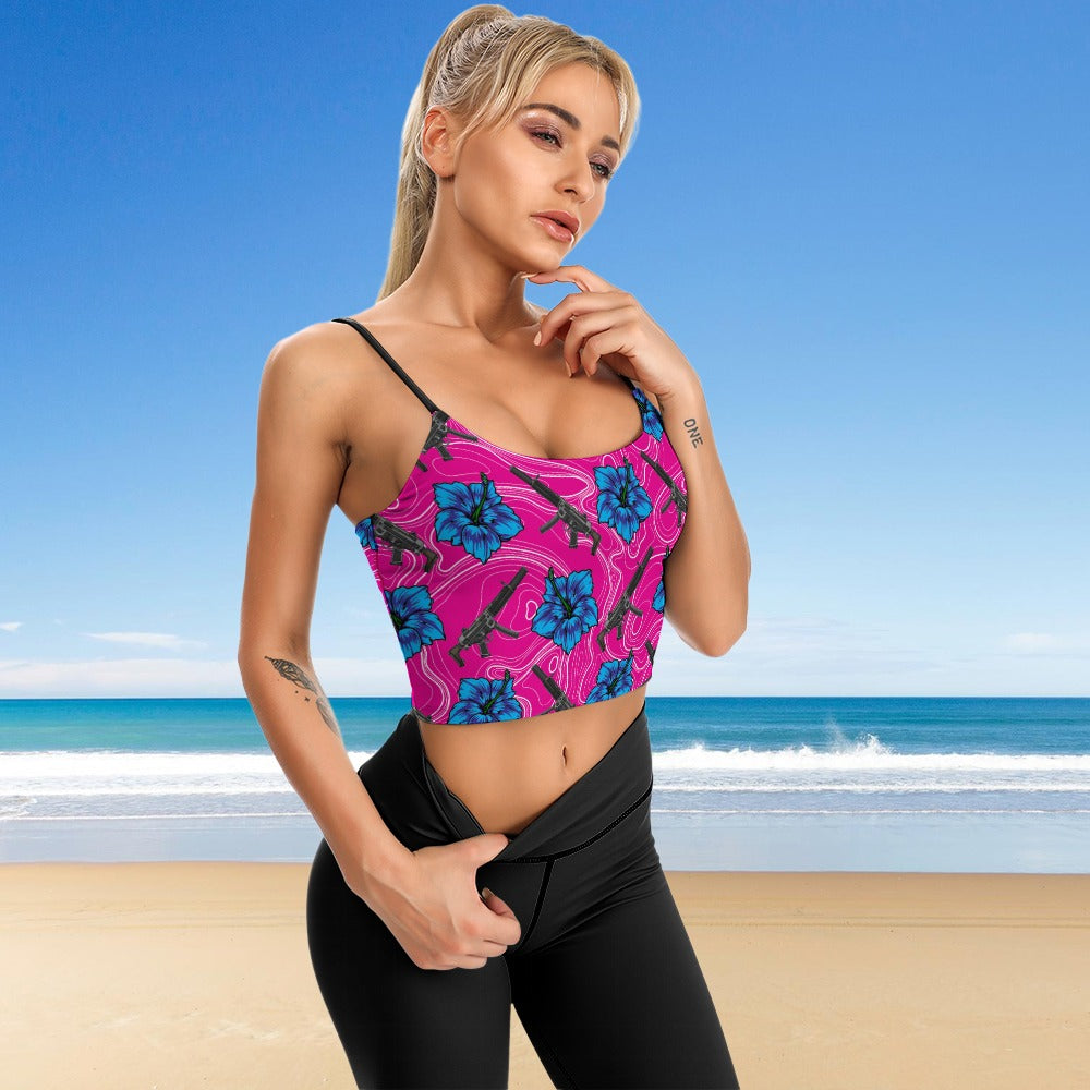 High Capacity Hibiscus Women's Thin Vintage Comfort Camisole