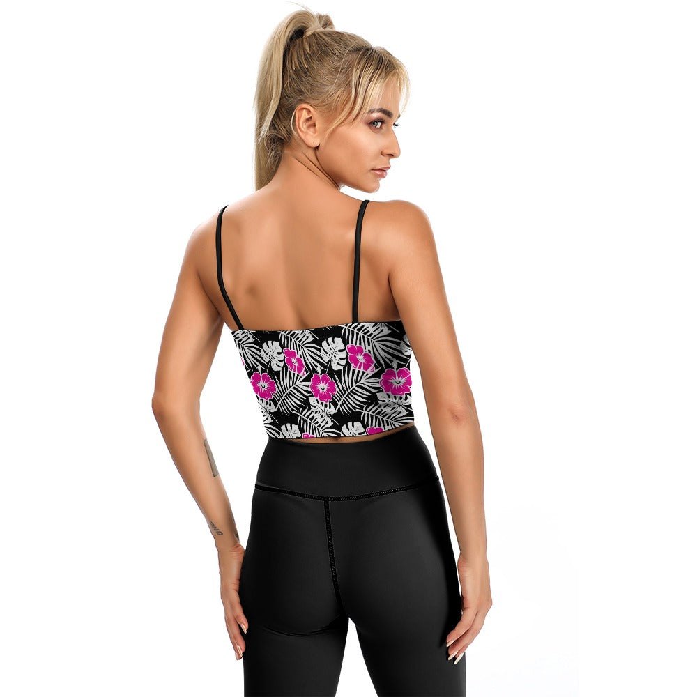 Pink On Black Women's Thin Vintage Comfort Camisole