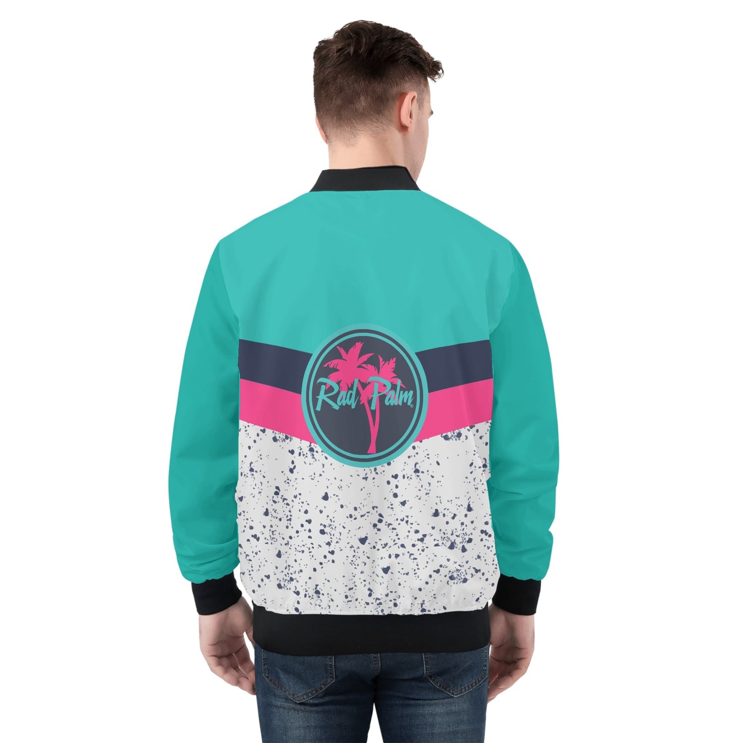 Bottoms Up Mens Zip Up Bomber Jacket