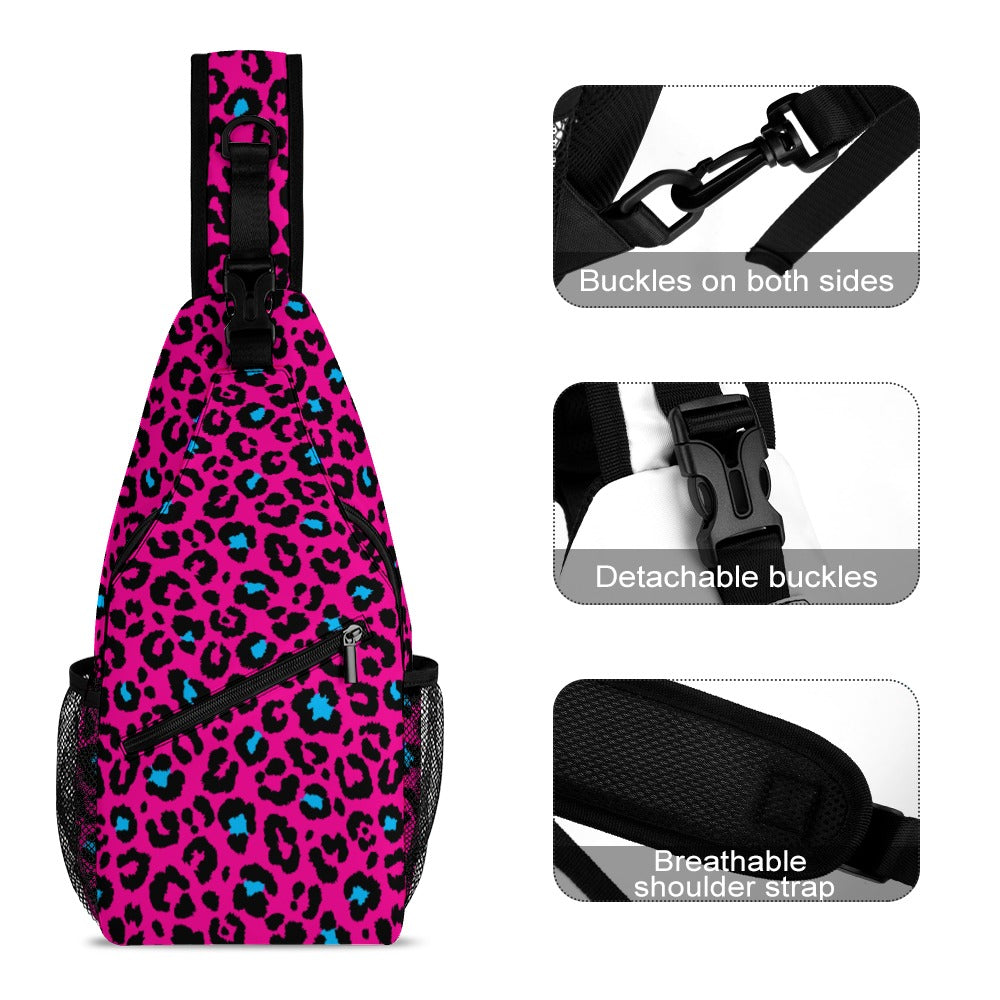 Pink Leopard Sling Bag