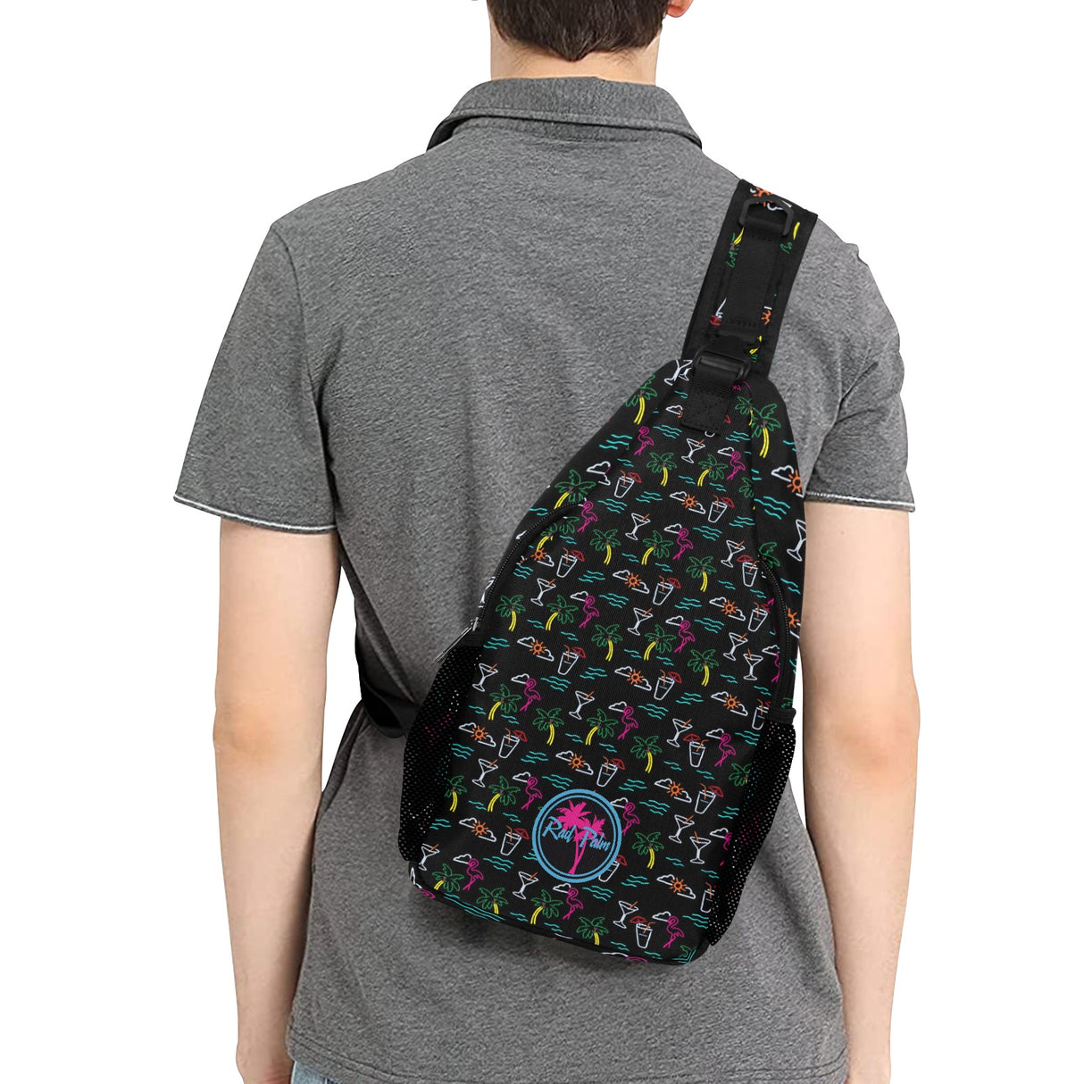 Five O'Clock Somewhere Black Sling Bag