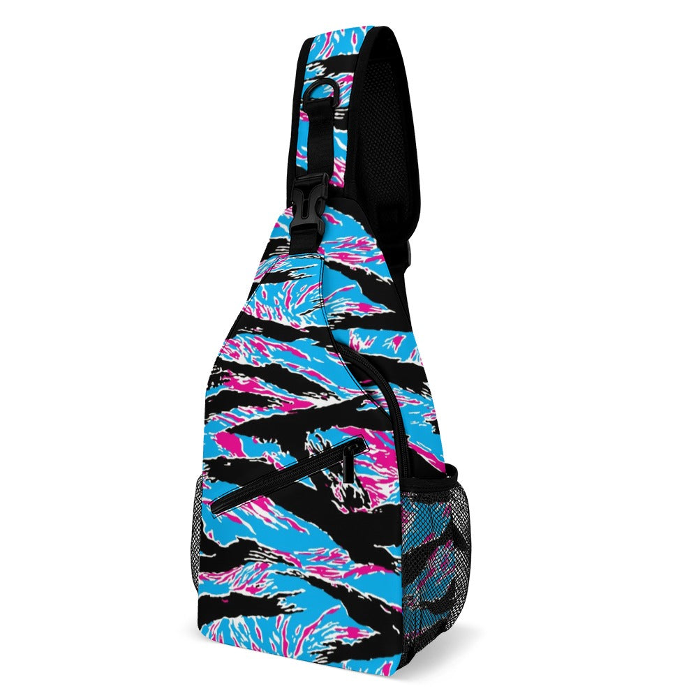 Miami Tiger Stripe Blue Sling Bag