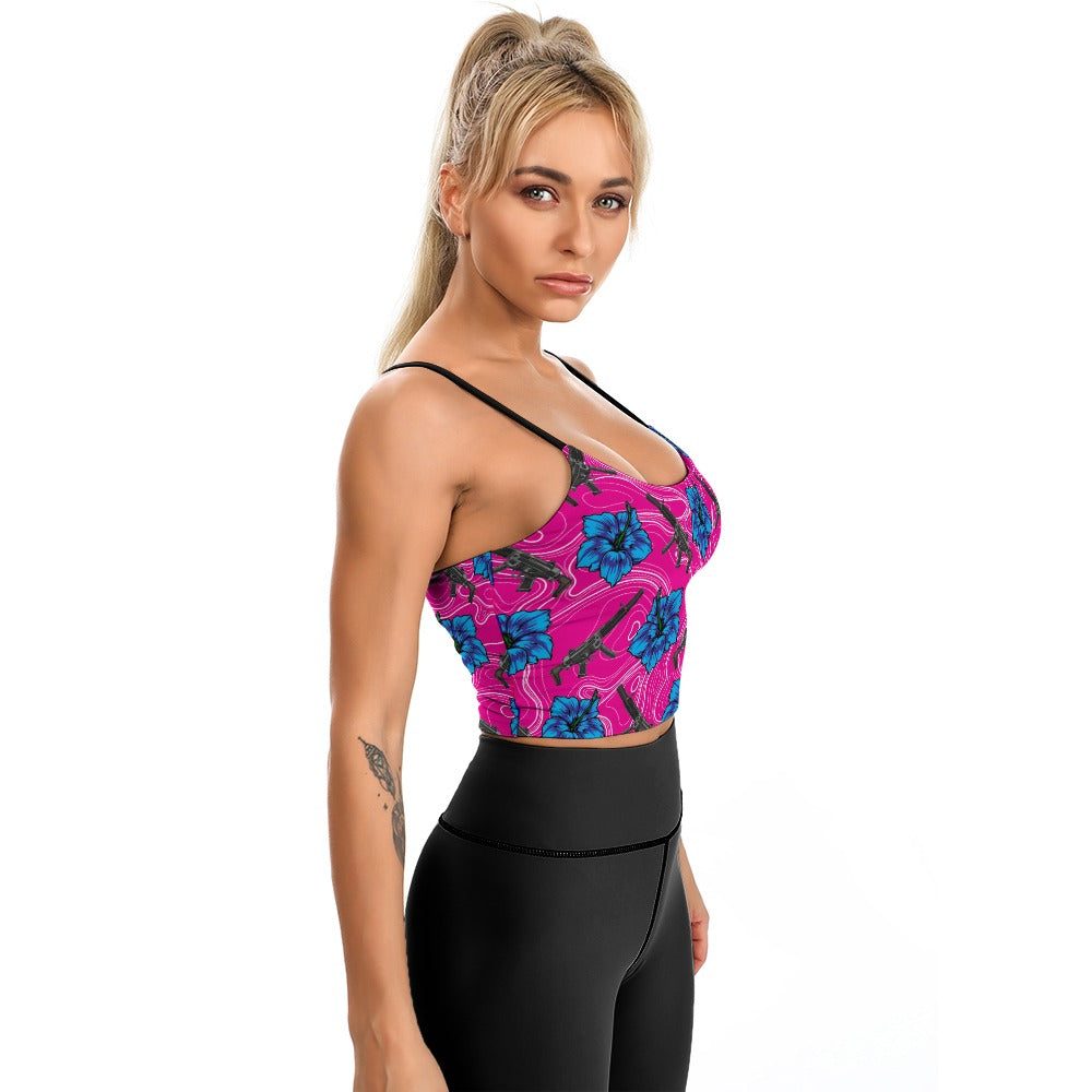 High Capacity Hibiscus Women's Thin Vintage Comfort Camisole