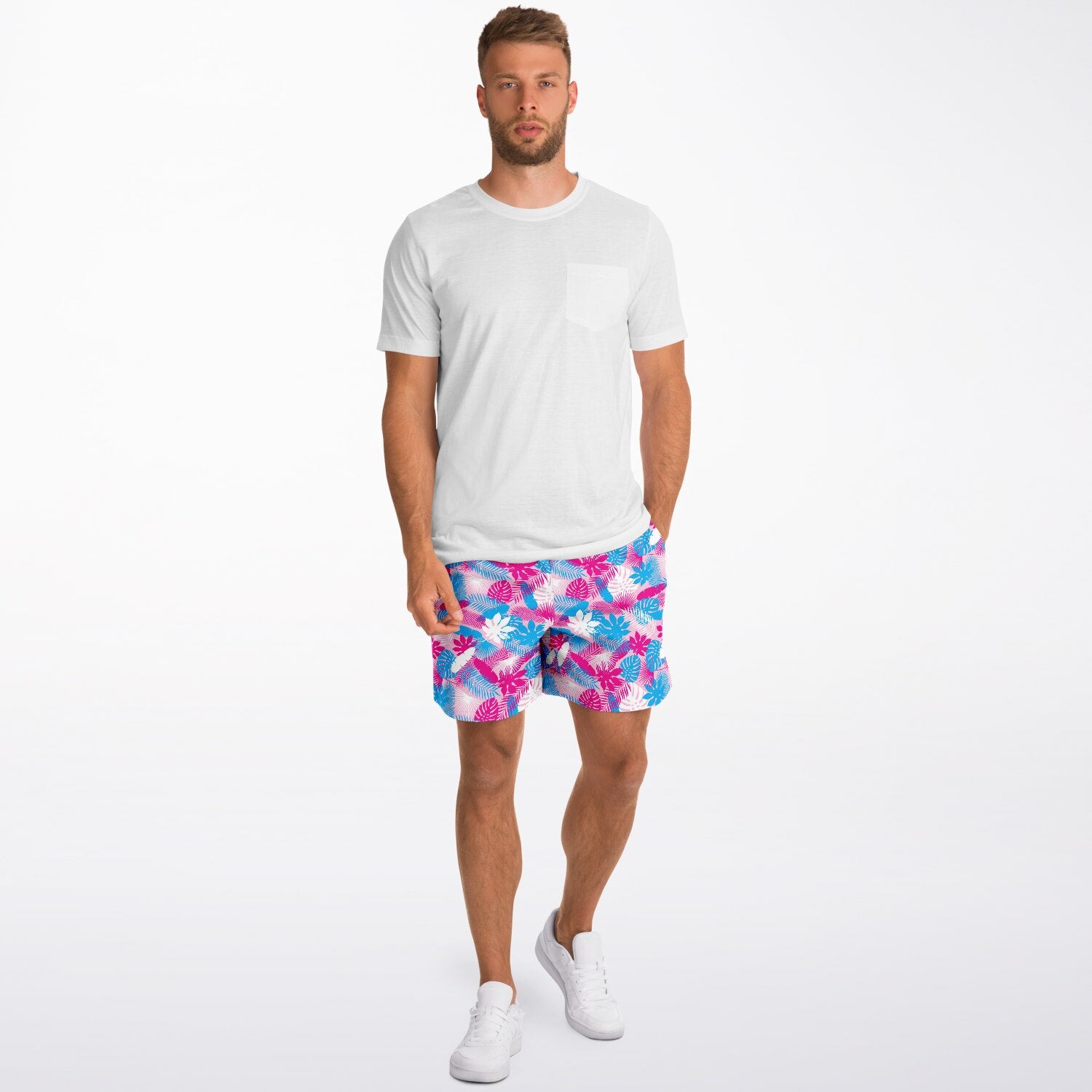 Neon Jungle Light Athletic Shorts