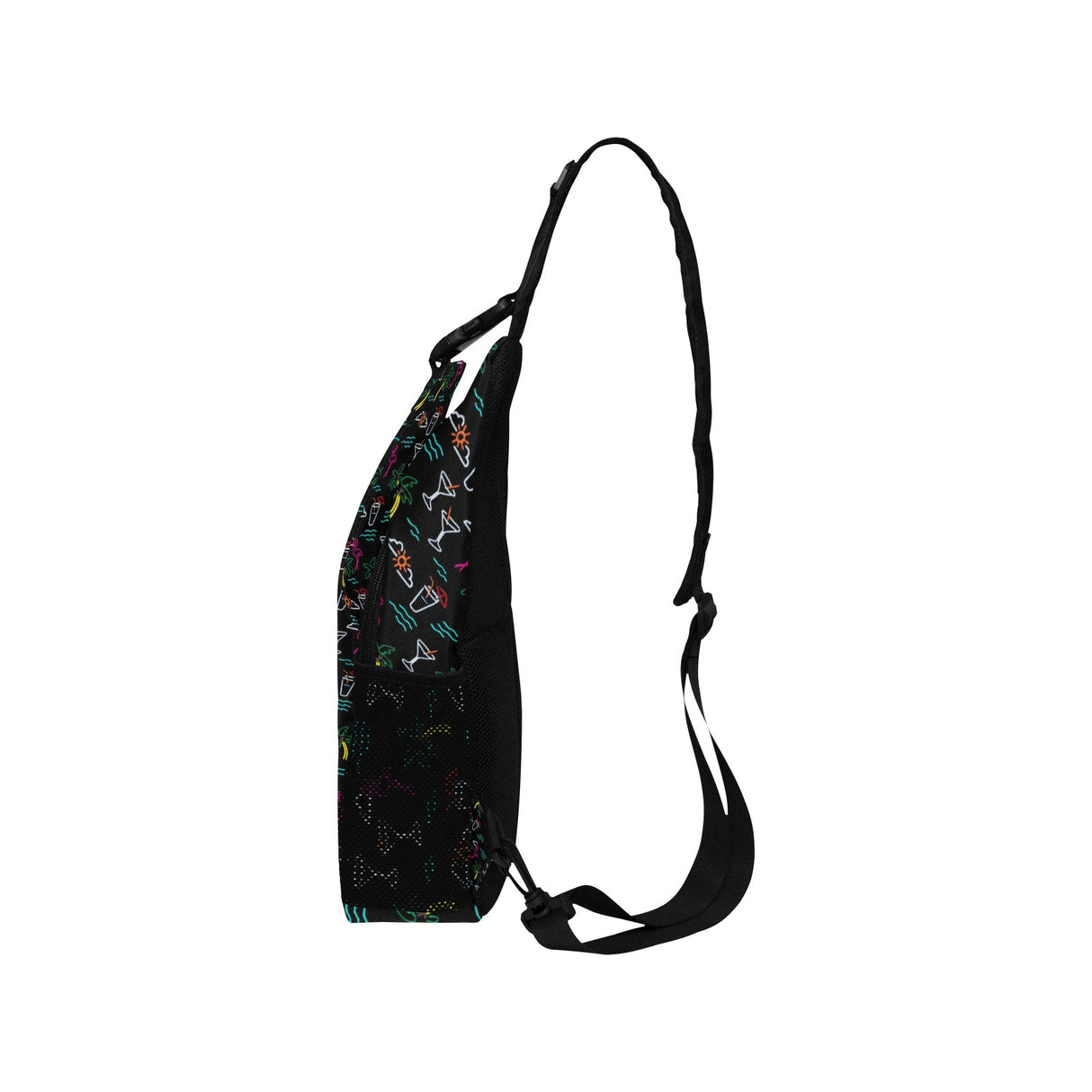 Five O'Clock Somewhere Black Sling Bag