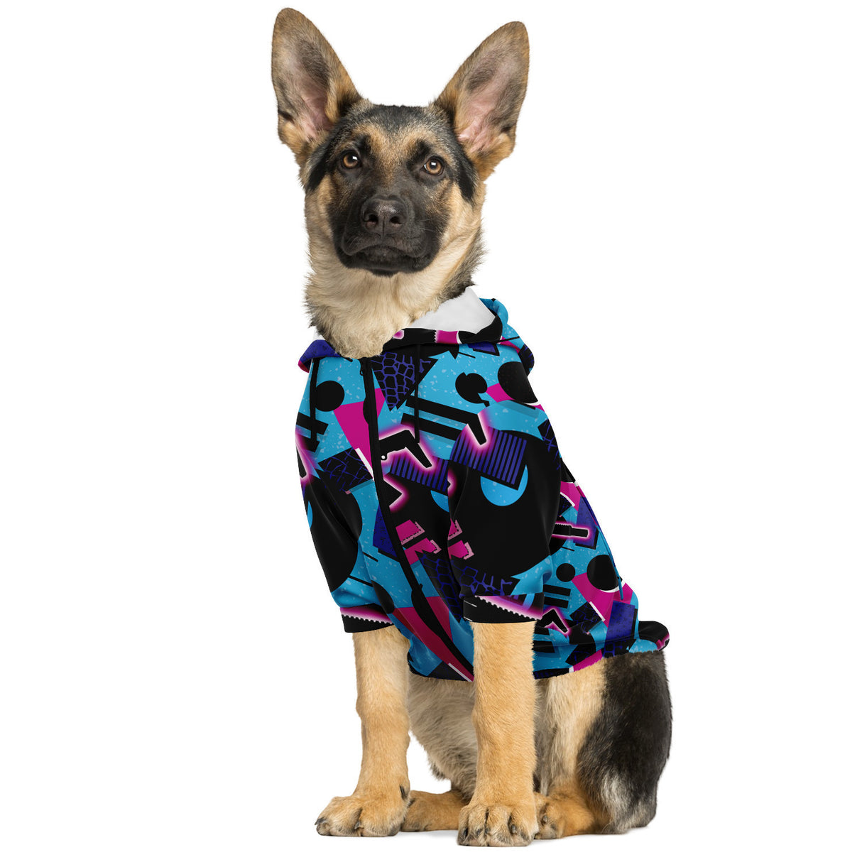 Sudadera con capucha y cremallera con diseño de perro tejón de miel