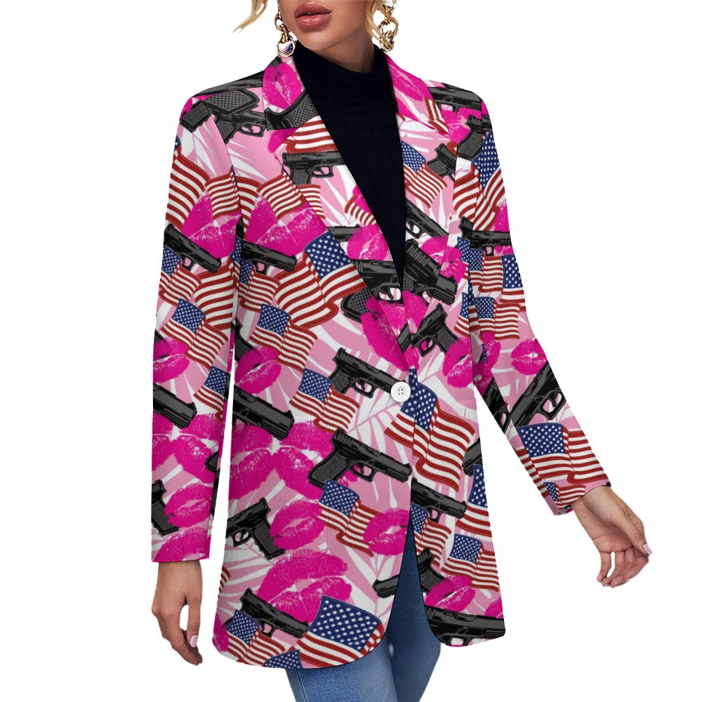 The Patriot Barbie Casual Suit Jacket