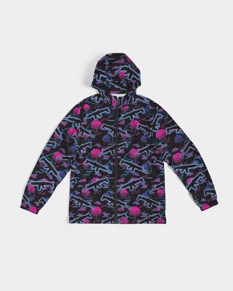 Miami Nights Men's All-Over Print Windbreaker