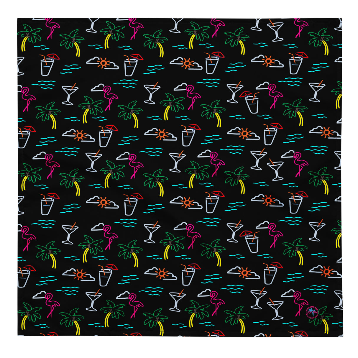 Five O'Clock Somewhere Black Bandana