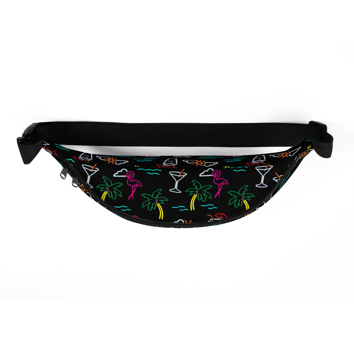 Five O'Clock Somewhere Black Fanny Pack