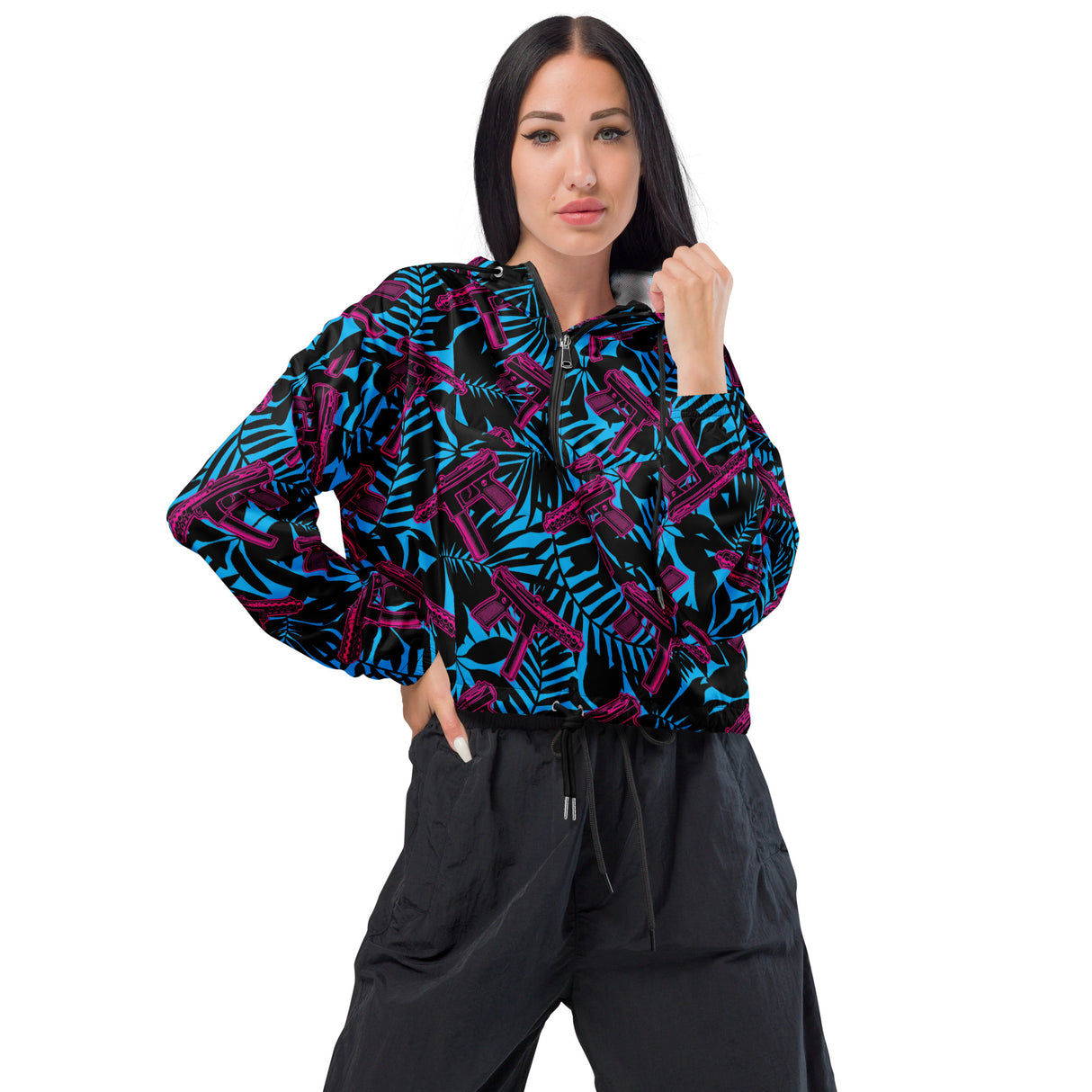 9 Lives 2 Women’s Cropped Windbreaker