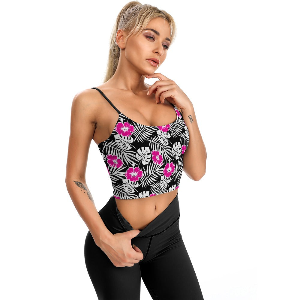 Pink On Black Women's Thin Vintage Comfort Camisole