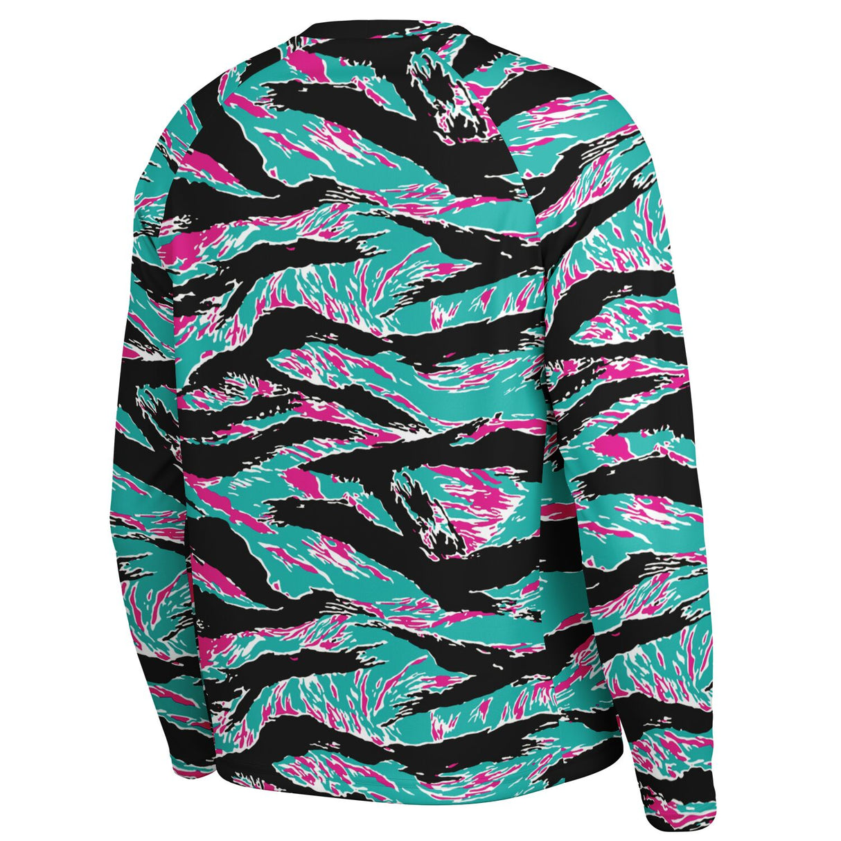 Miami Tiger Stripe Men's Long Sleeve Performance Shirt