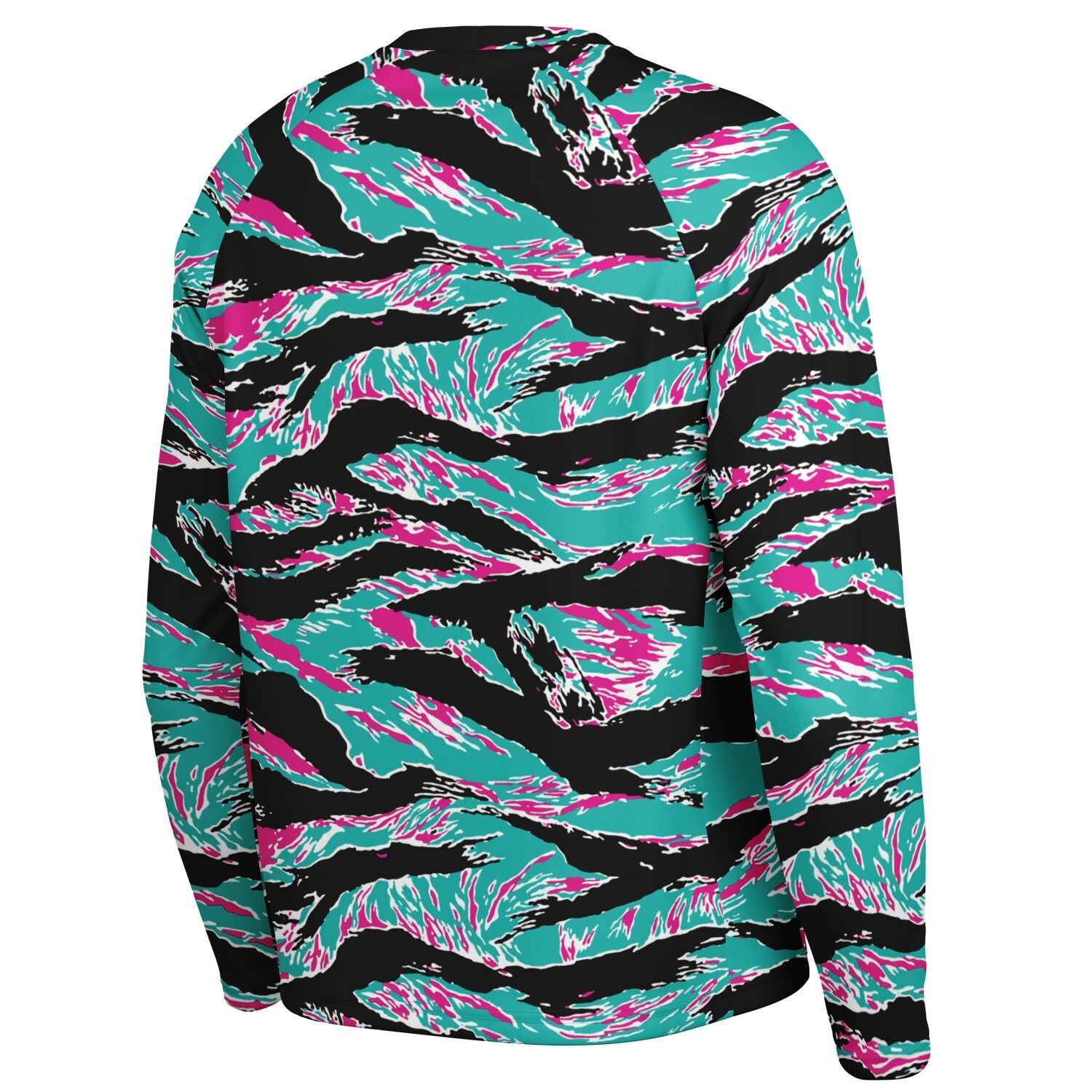 Miami Tiger Stripe Men's Long Sleeve Performance Shirt