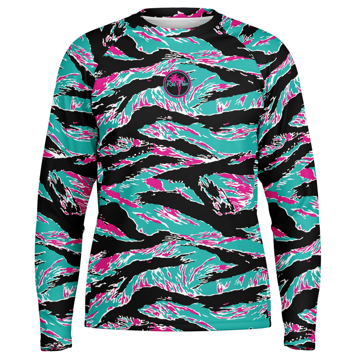 Miami Tiger Stripe Men's Long Sleeve Performance Shirt