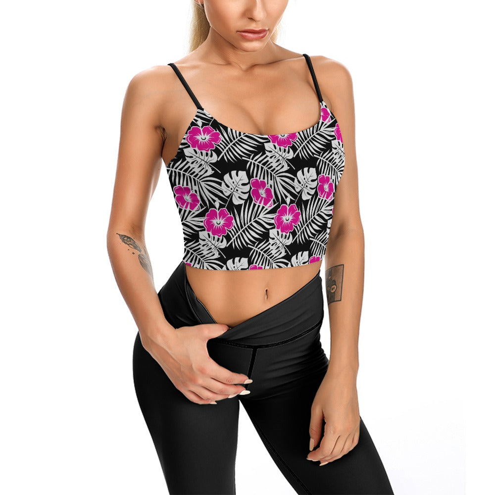 Pink On Black Women's Thin Vintage Comfort Camisole