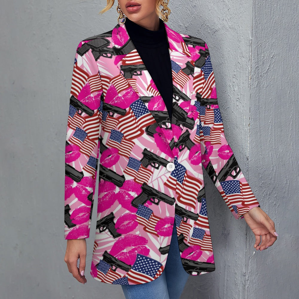 The Patriot Barbie Casual Suit Jacket