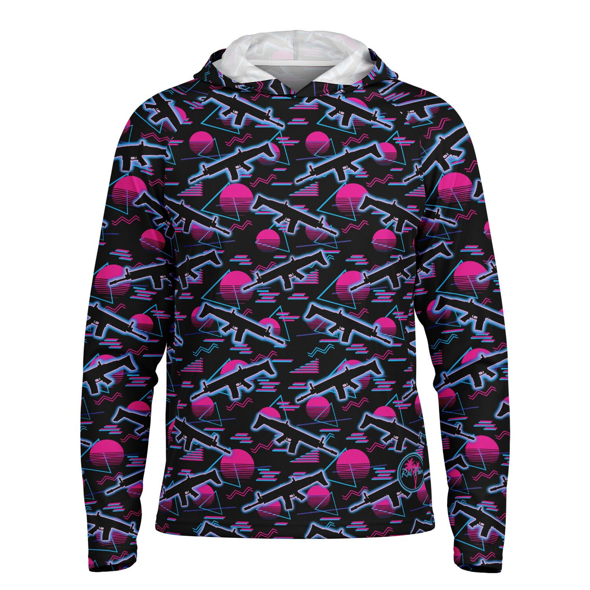 Mimi Nights Men's Long Sleeve Hooded Performance Shirt