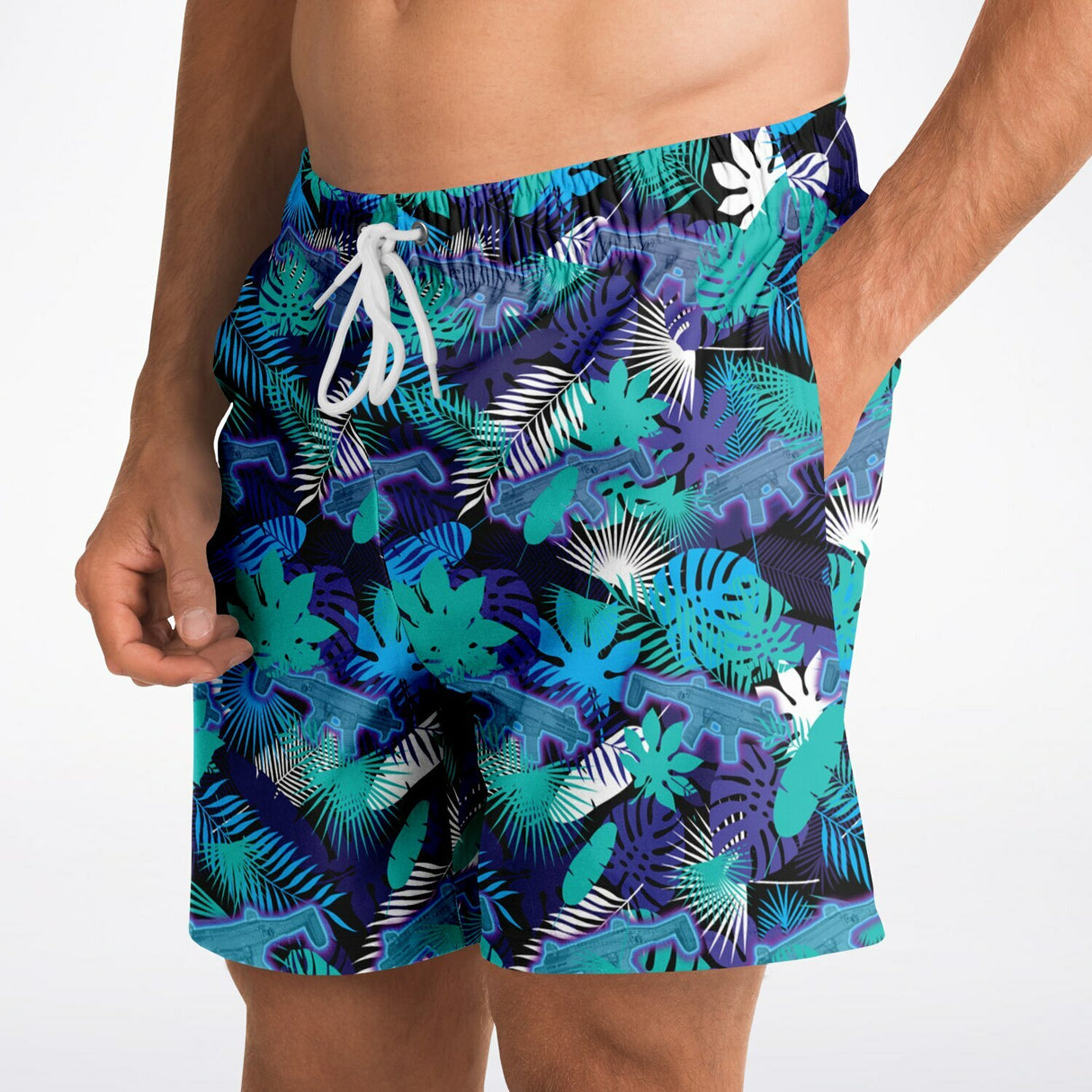 Neon Scorpion Athletic Shorts