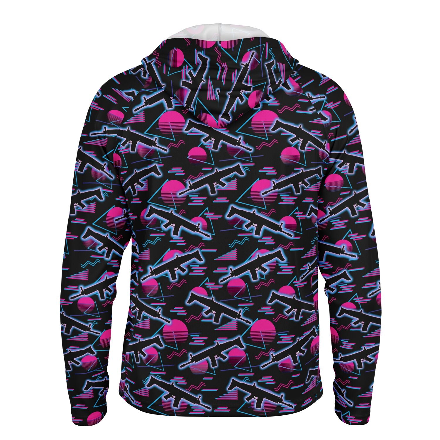 Mimi Nights Men's Long Sleeve Hooded Performance Shirt