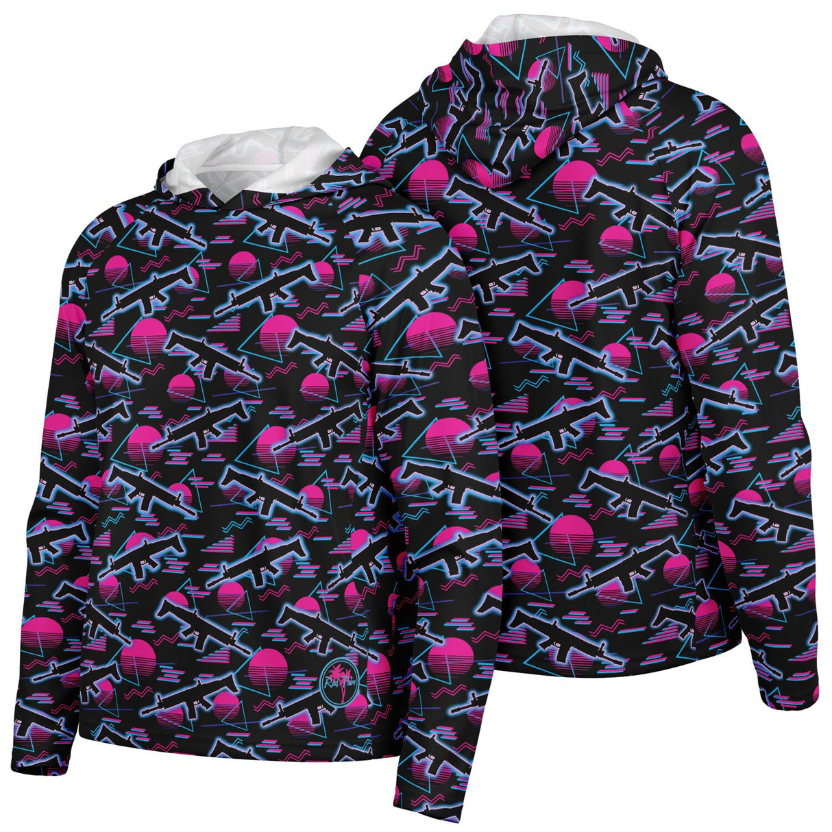 Mimi Nights Men's Long Sleeve Hooded Performance Shirt