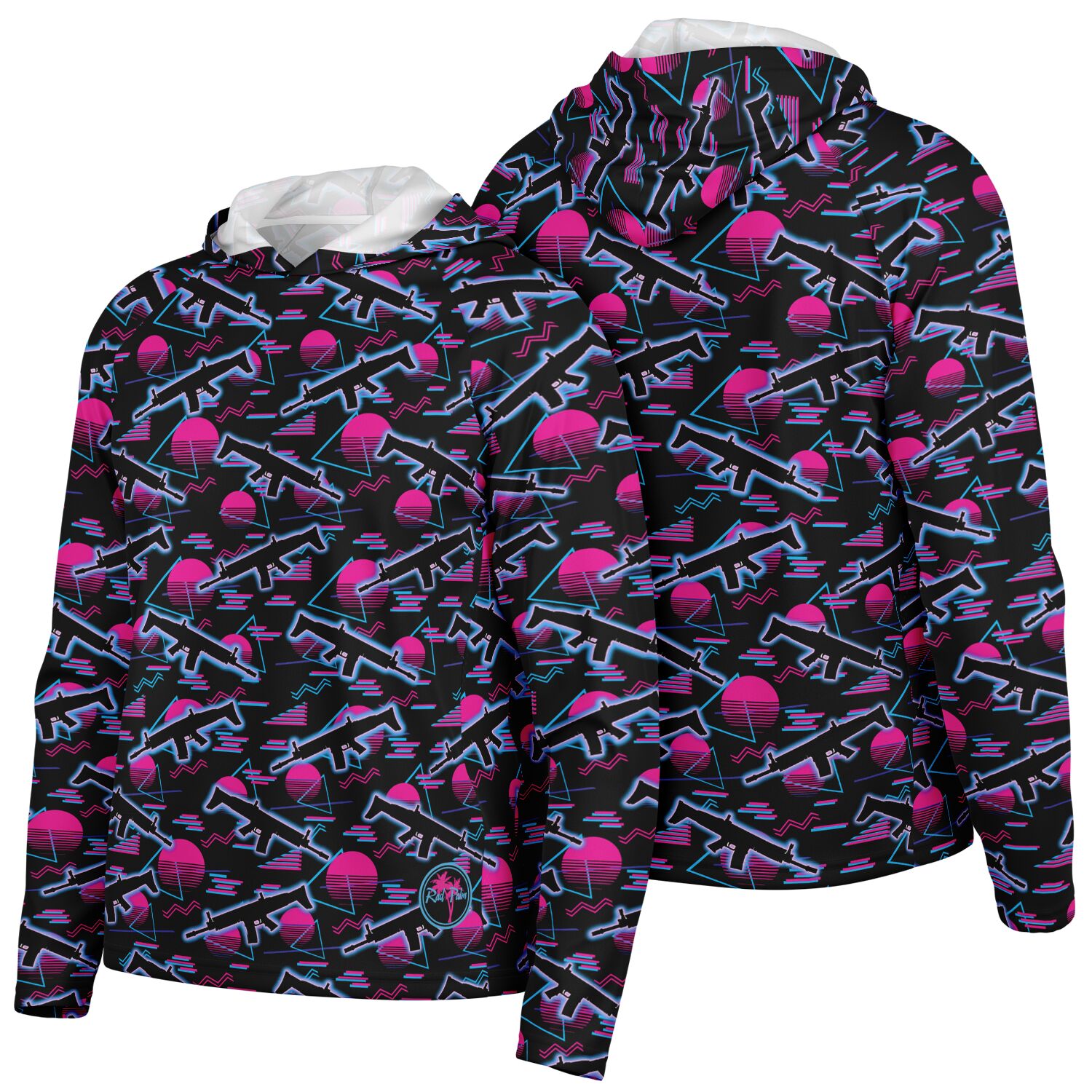 Mimi Nights Men's Long Sleeve Hooded Performance Shirt