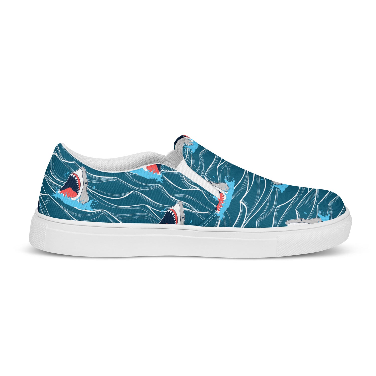 Rad Palm Shark Bait 2 Men’s Slip-On Canvas Shoes