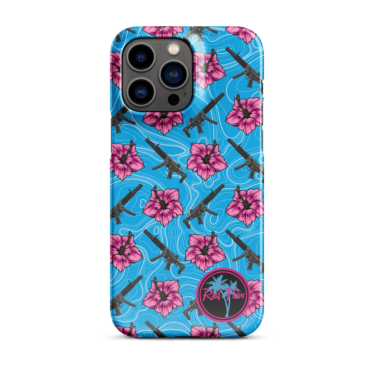 High Capacity Hibiscus Snap Case For iPhone®