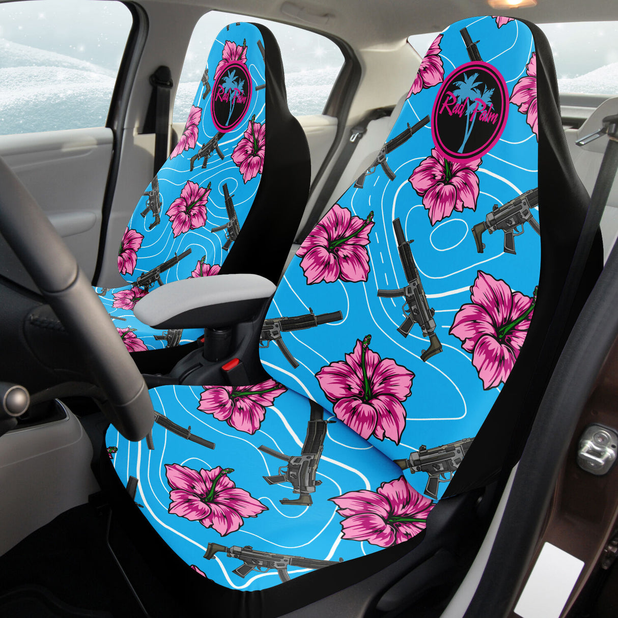 Fundas de asiento Hibiscus de alta capacidad de Rad Palm