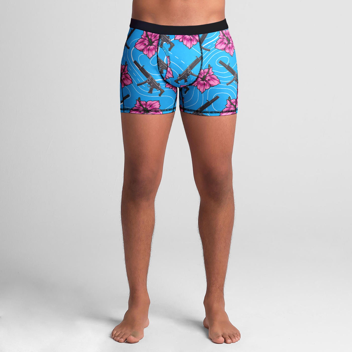 High Capacity Hibiscus Boxer Briefs