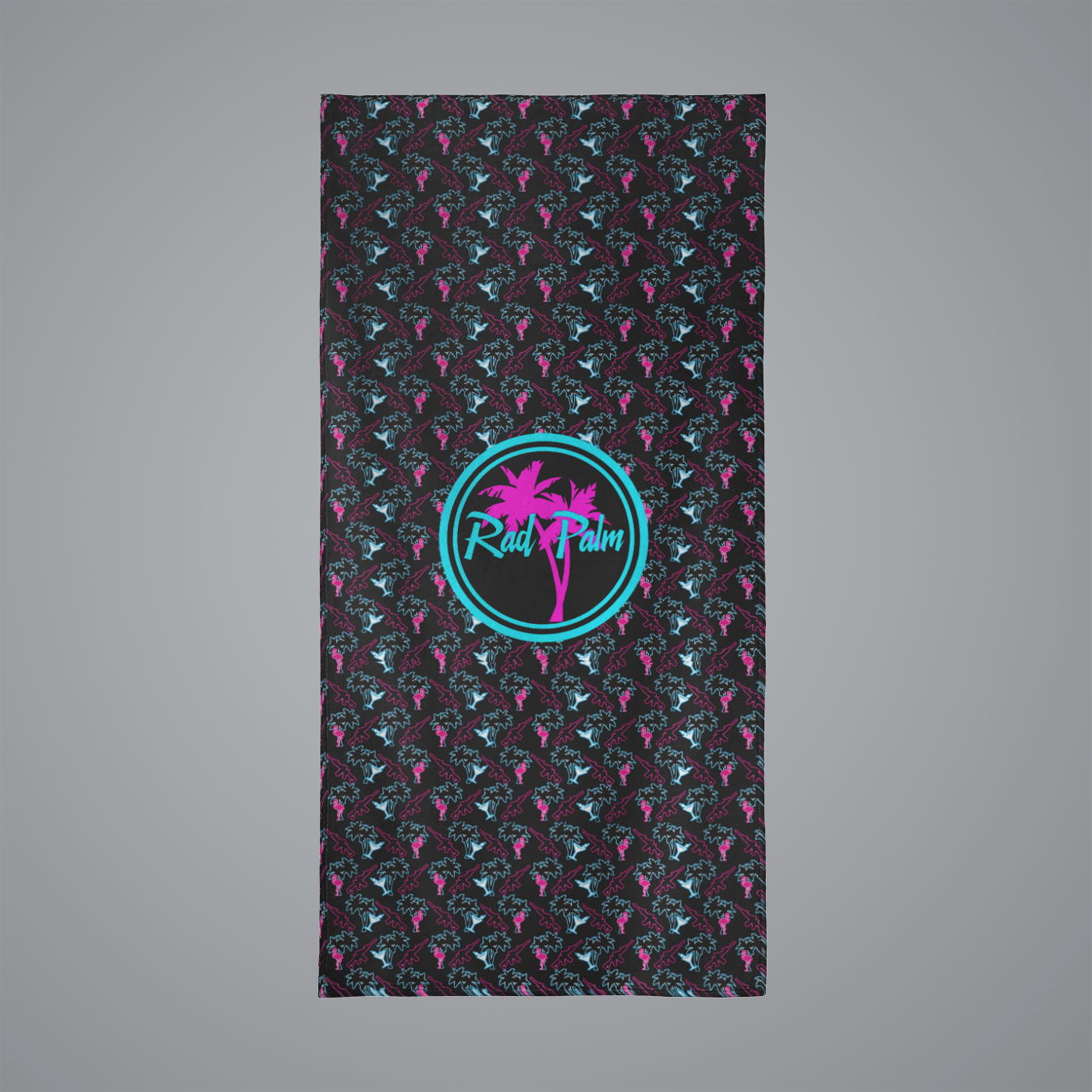 Neon Attack 2 Beach Towel Beach Towel