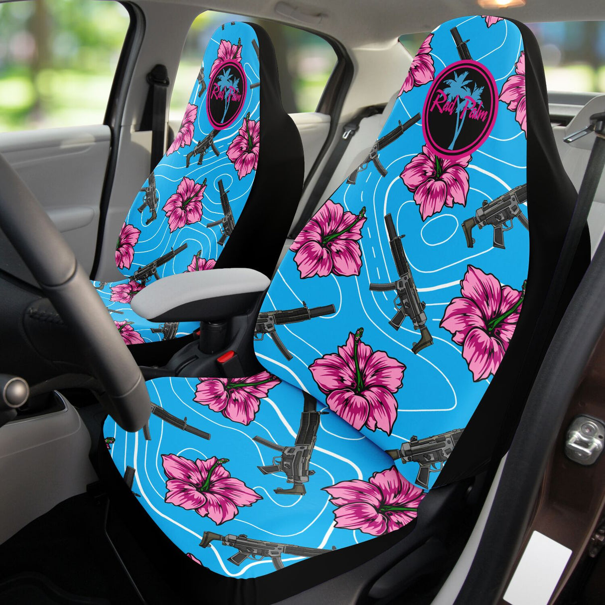 Fundas de asiento Hibiscus de alta capacidad de Rad Palm