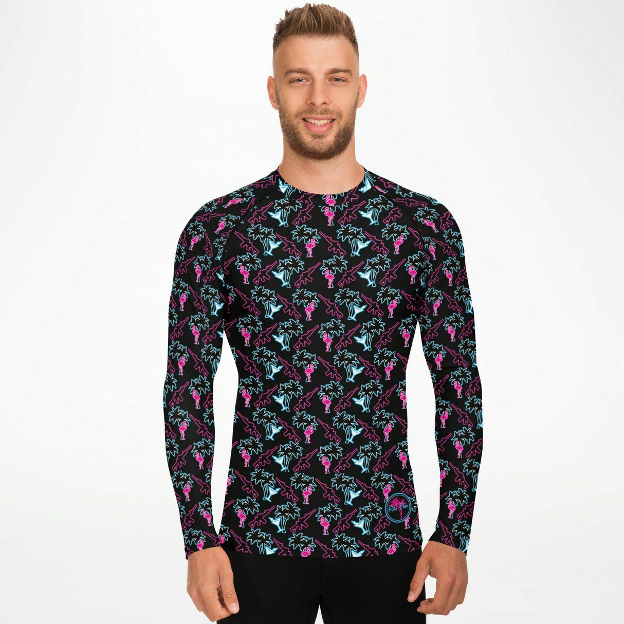Camiseta de protección contra erupciones Rad Palm Neon Attack