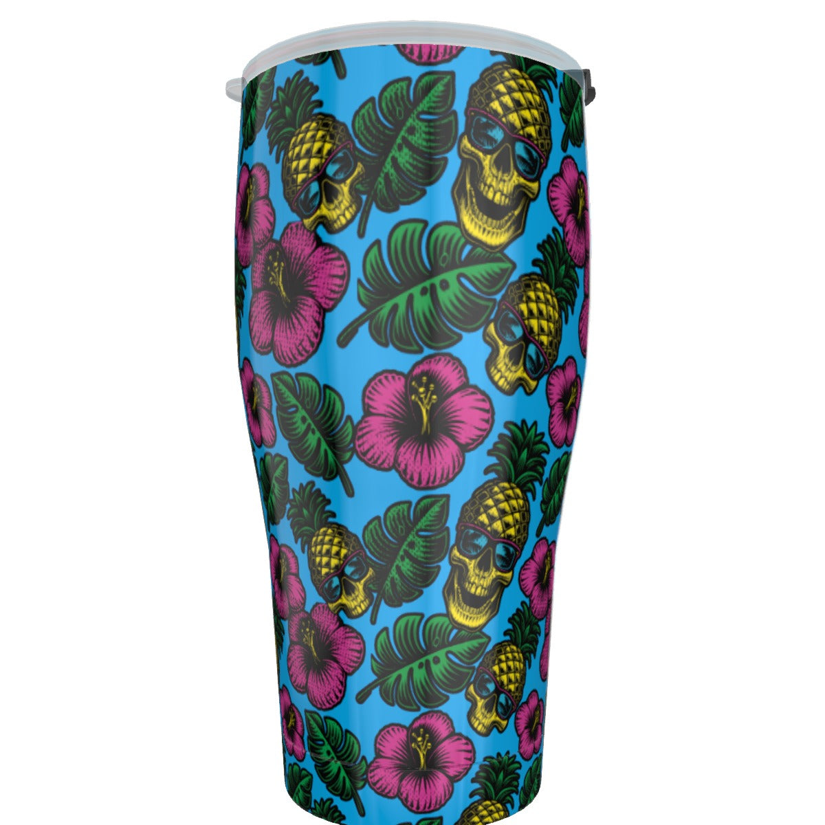 Vaso azul de 30 oz con forma de cabeza de piña de Rad Palm