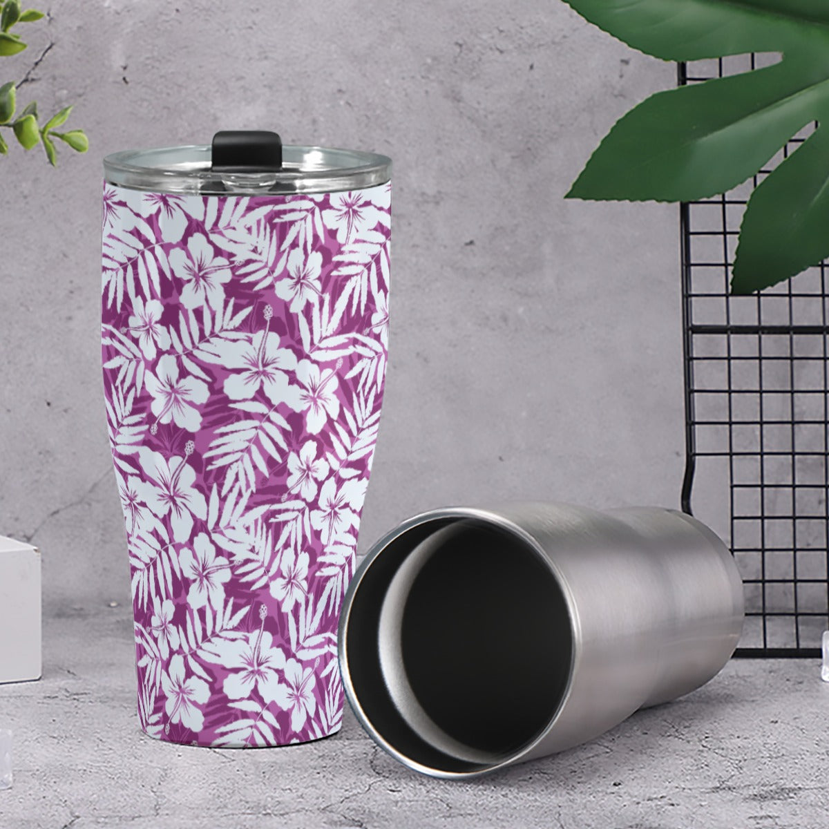 Vaso de 30 oz de color rosa tahitiano