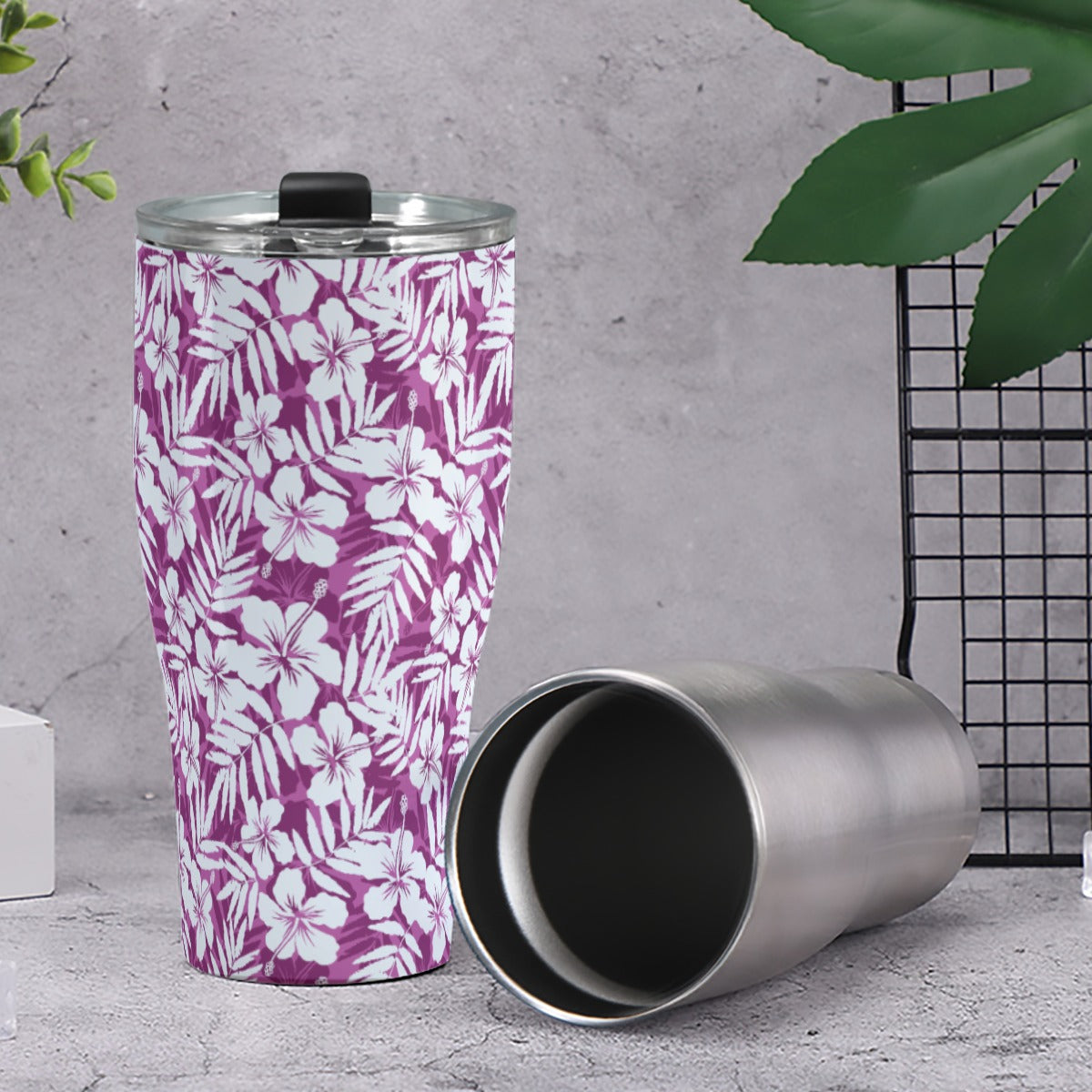 Vaso de 30 oz de color rosa tahitiano