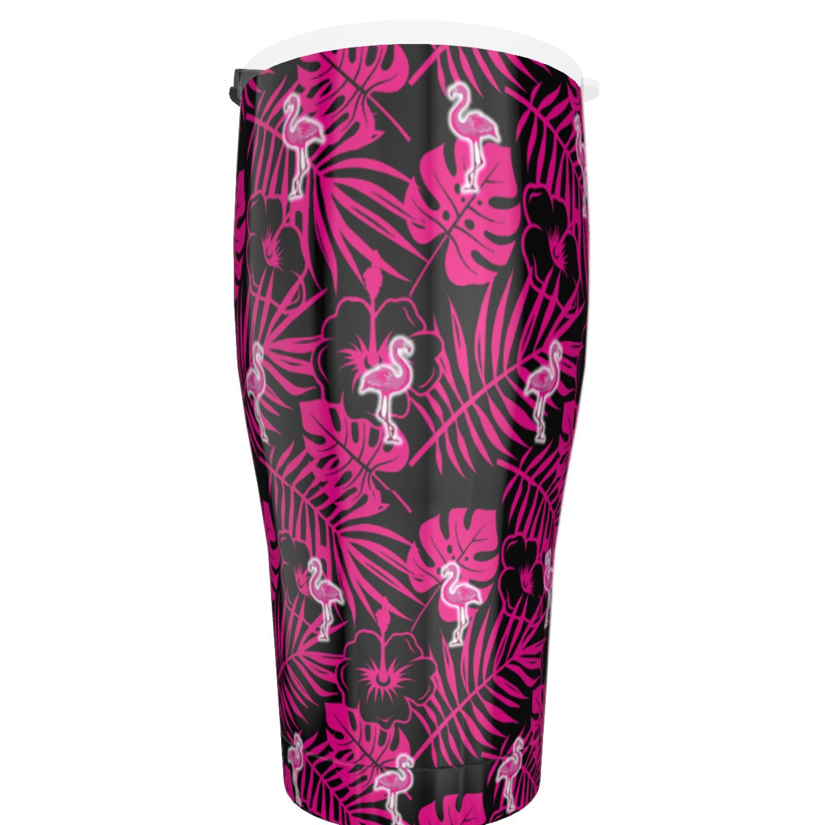Vaso rosa de 30 oz con diseño de estrella de Rad Palm Party Like a Flock