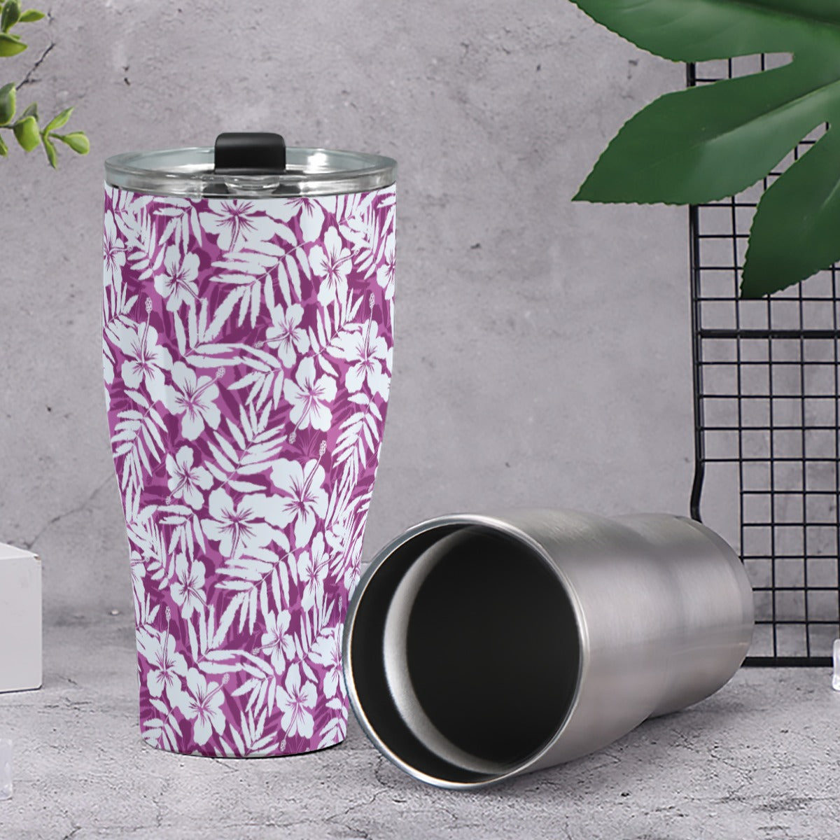 Vaso de 30 oz de color rosa tahitiano