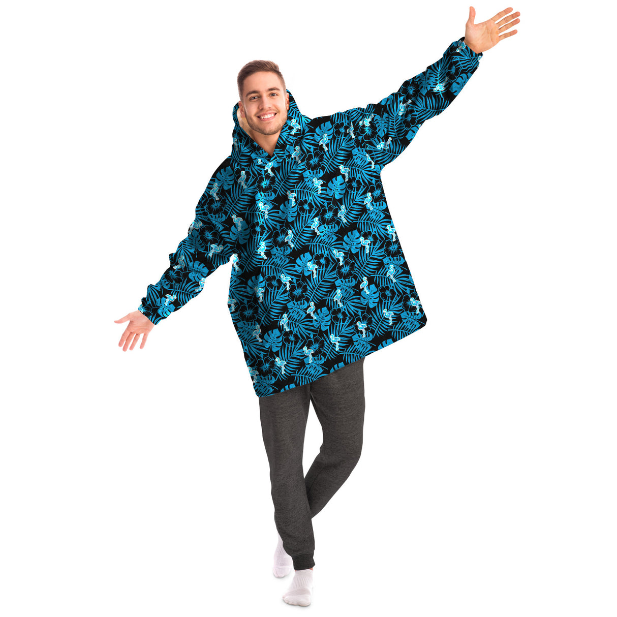 Rad Palm Party Like  Flock Star Snug Hoodie