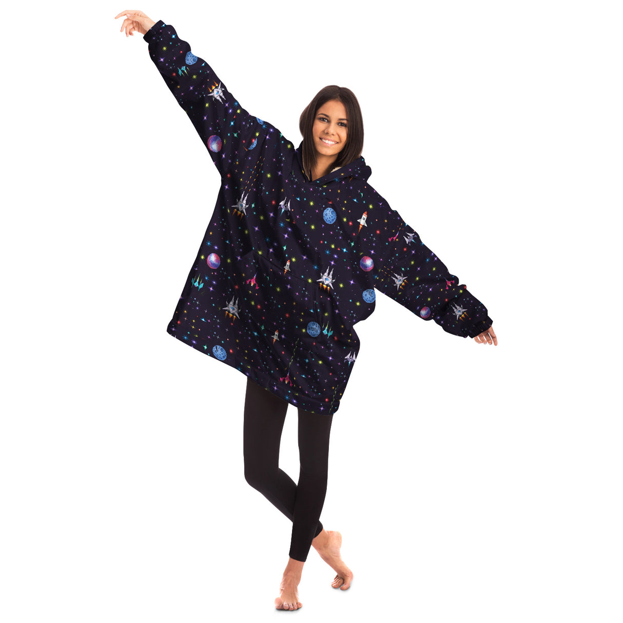 Rad Palm Invaders Snug Hoodie