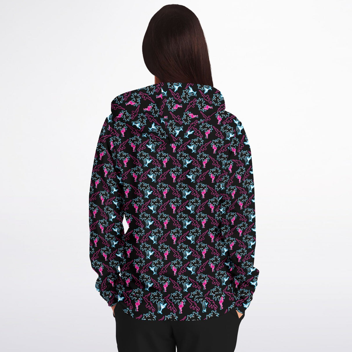 Rad Palm Neon Attack Zip Up Hoodie
