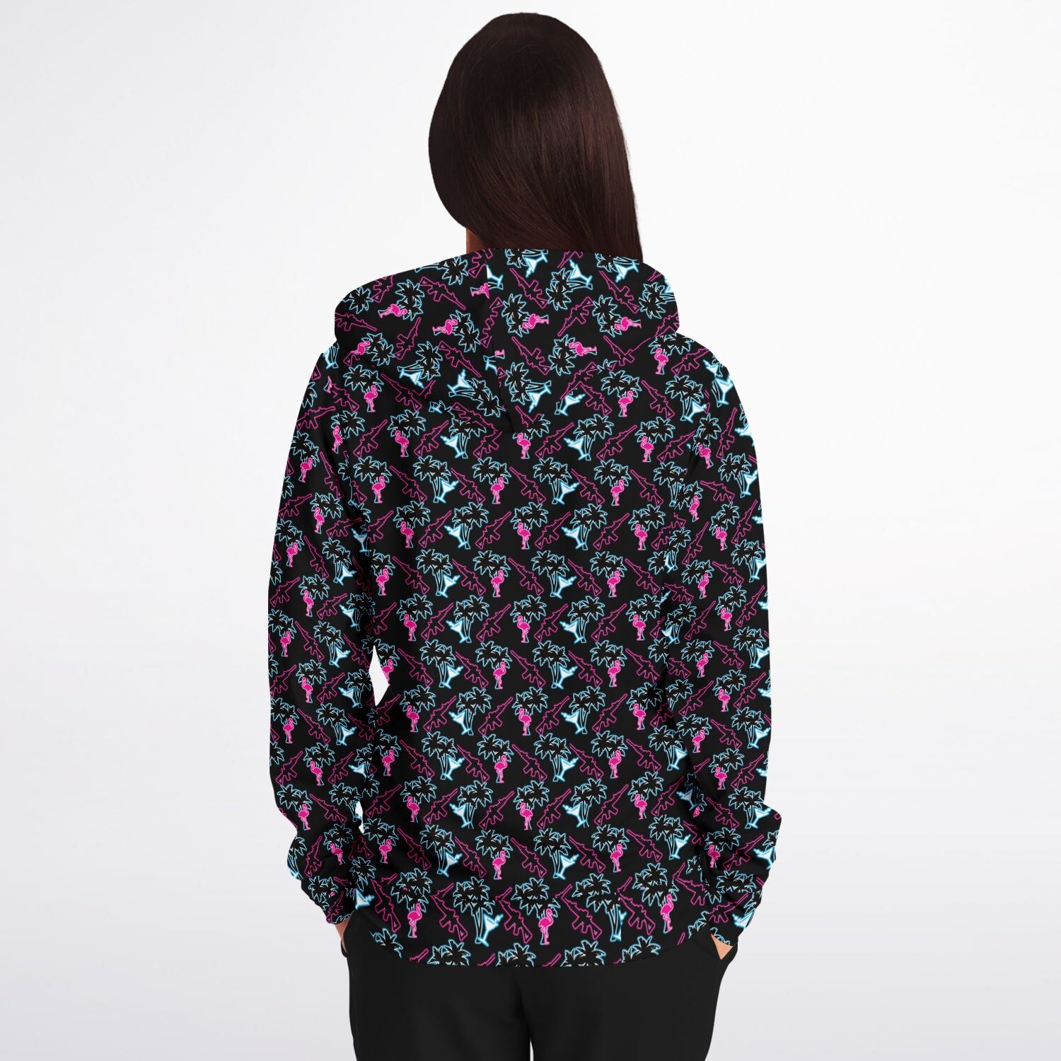 Rad Palm Neon Attack Zip Up Hoodie