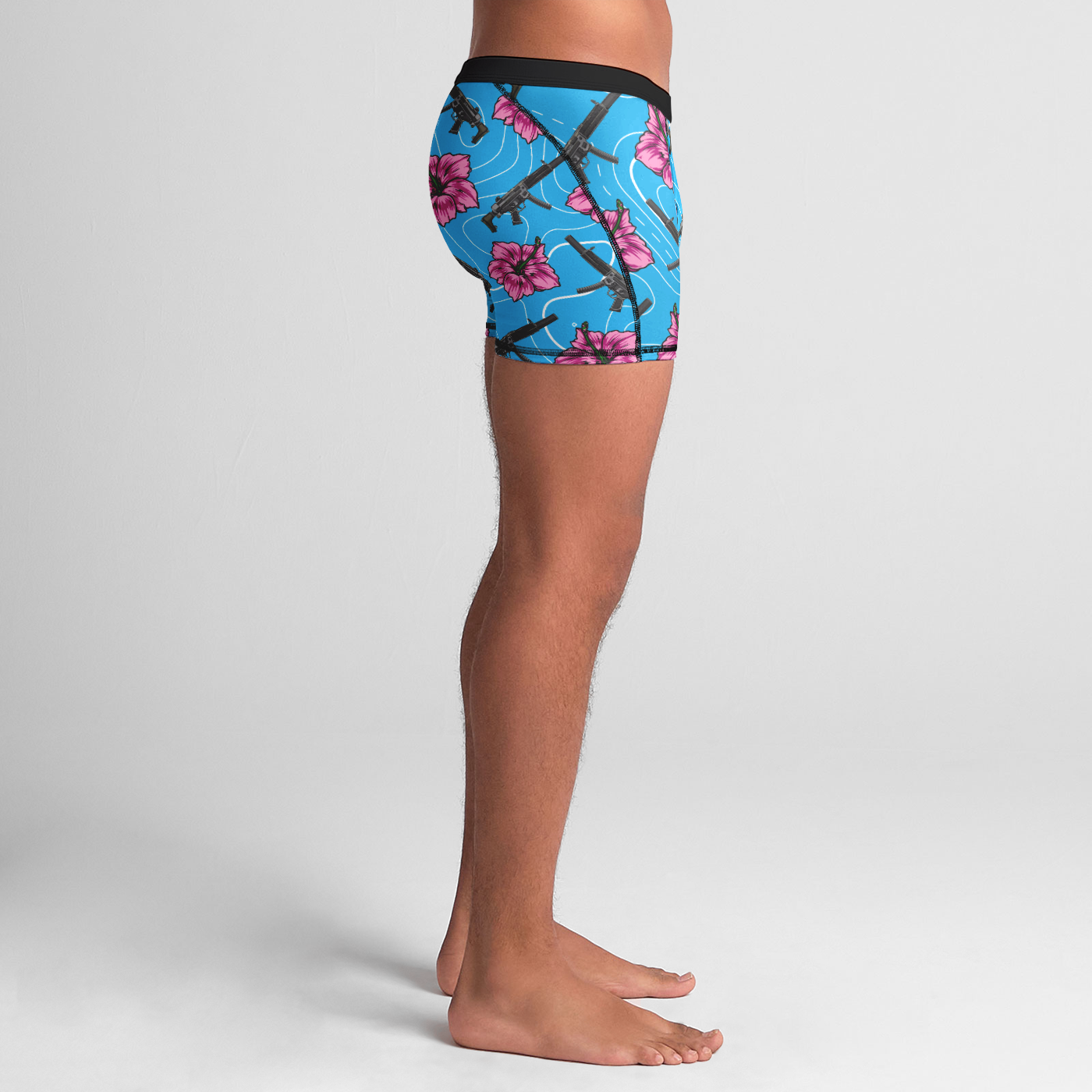 High Capacity Hibiscus Boxer Briefs