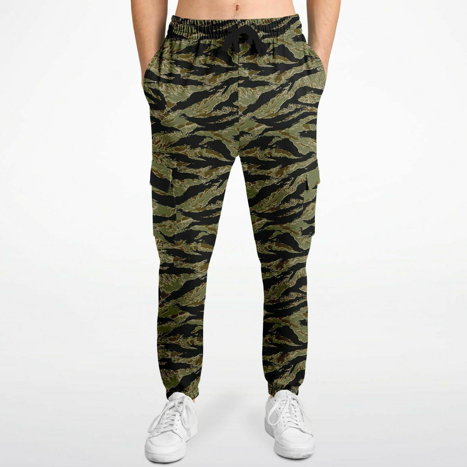 Pantalones de jogging cargo con rayas de tigre de Rad Palm
