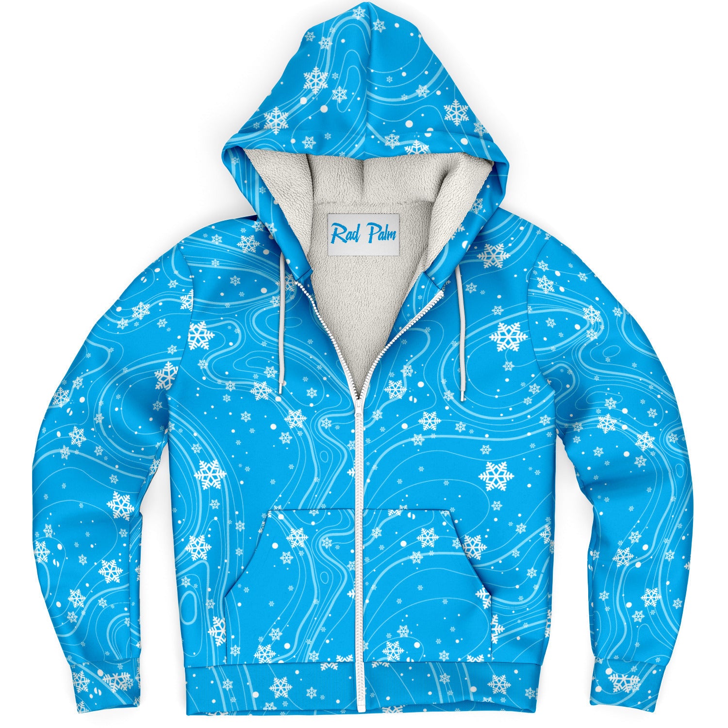 Rad Palm North pole Fleece Lined Hoodie