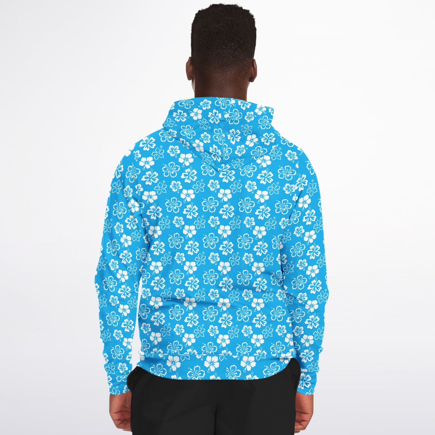 Rad Palm Blue Aloha Zip Up Hoodie