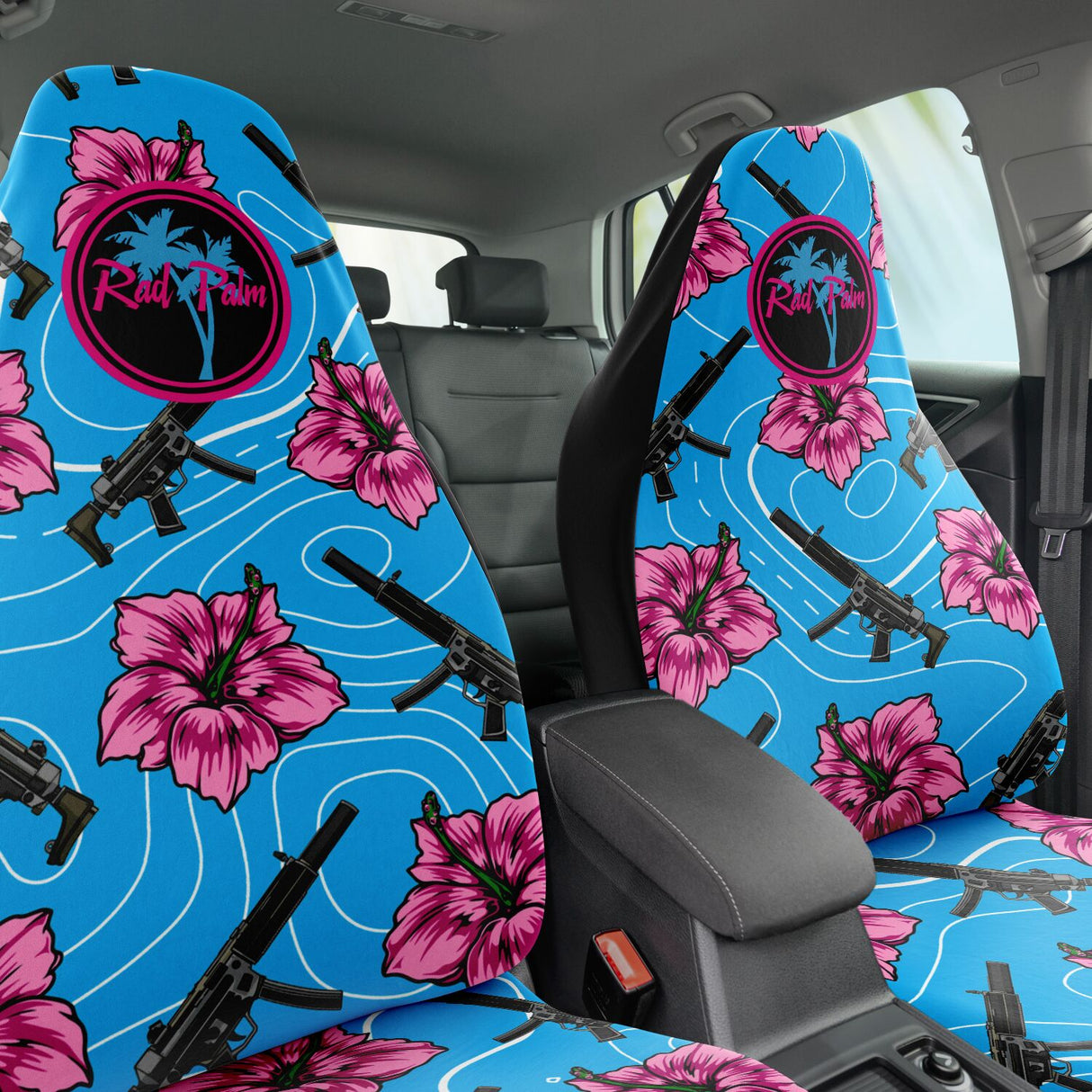 Fundas de asiento Hibiscus de alta capacidad de Rad Palm