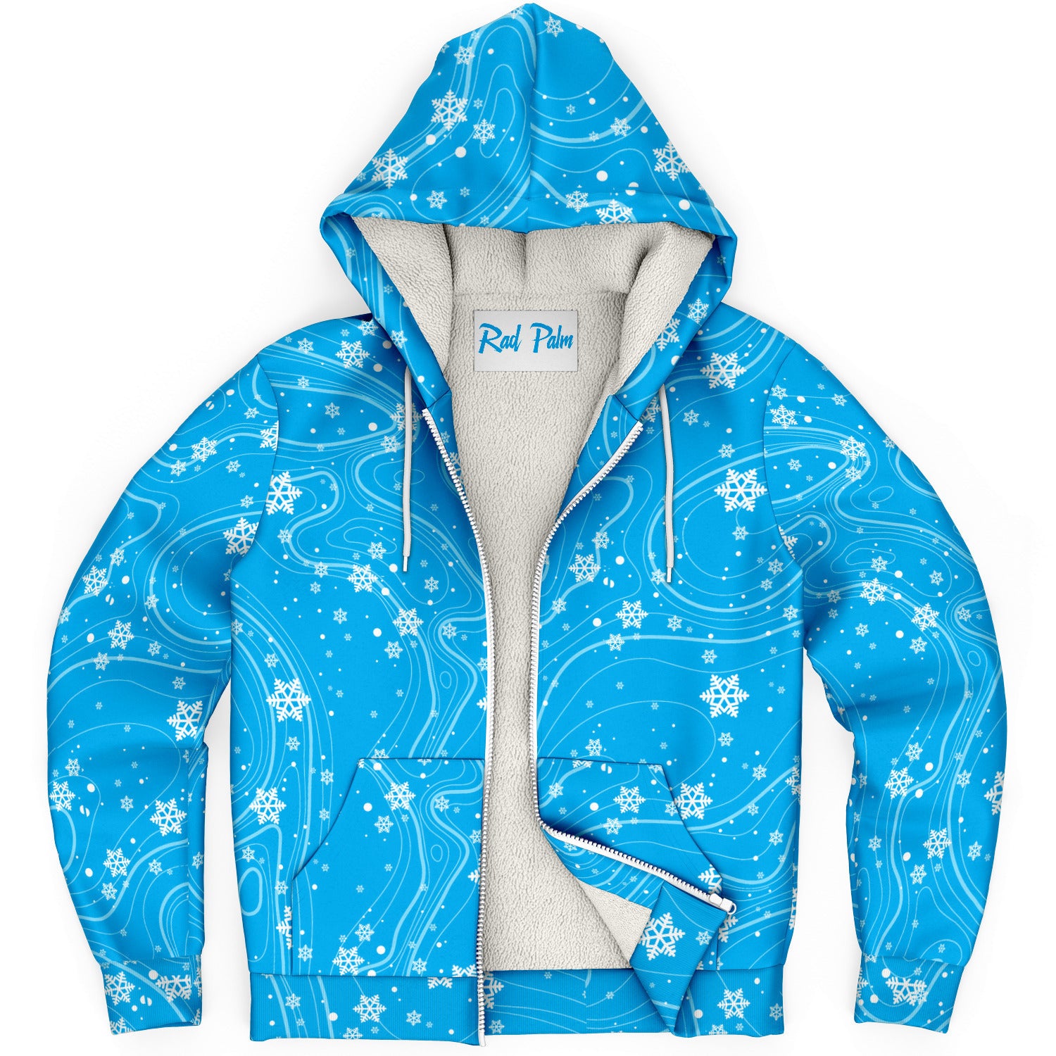 Rad Palm North pole Fleece Lined Hoodie
