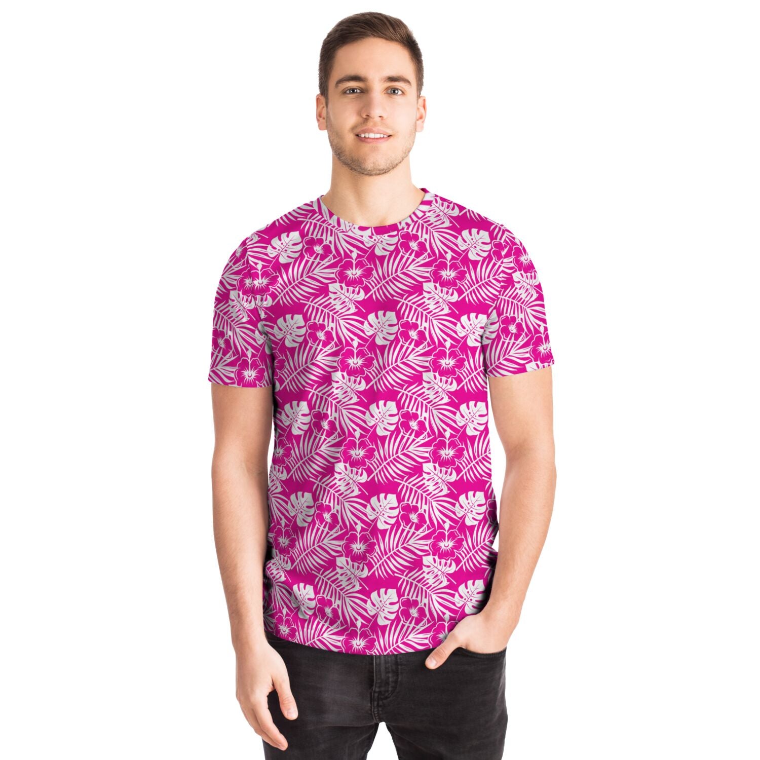 Camiseta unisex Aloha rosa de Rad Palm