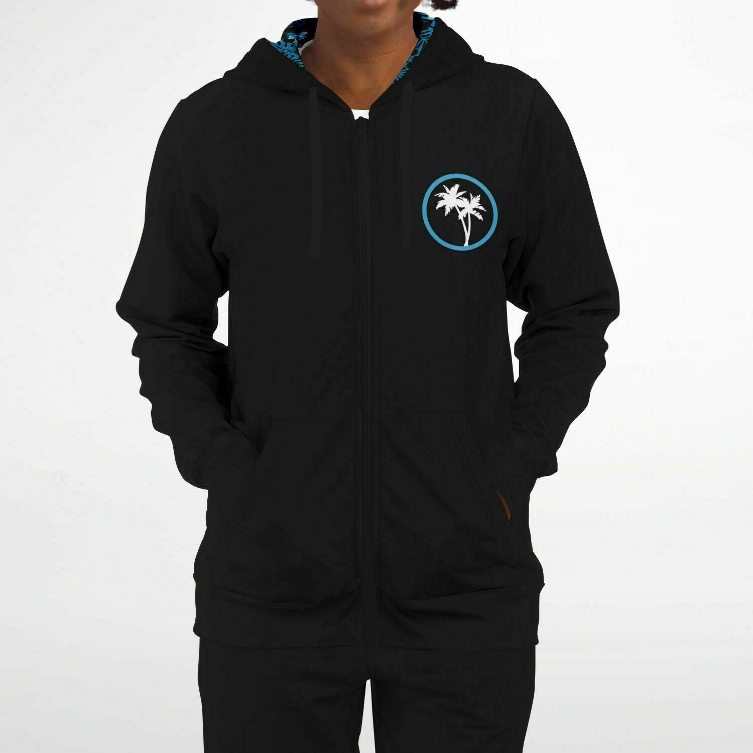 Rad Palm Icon Party Like A Flock Star Zip Up Hoodie